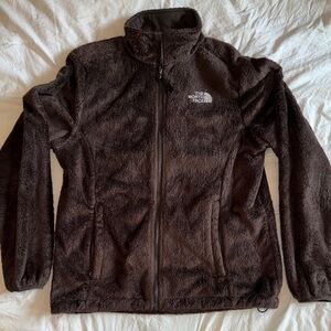 The North Face Women’s Osito Brown full zip fleece jacket, Medium.